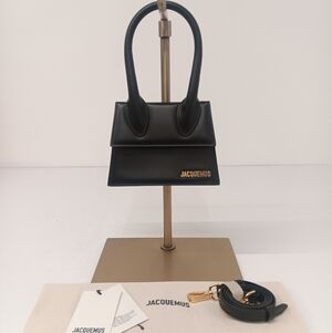 Jacquemus Women's Le Chiquito Moyen Top-Handle Leather Bag - Black